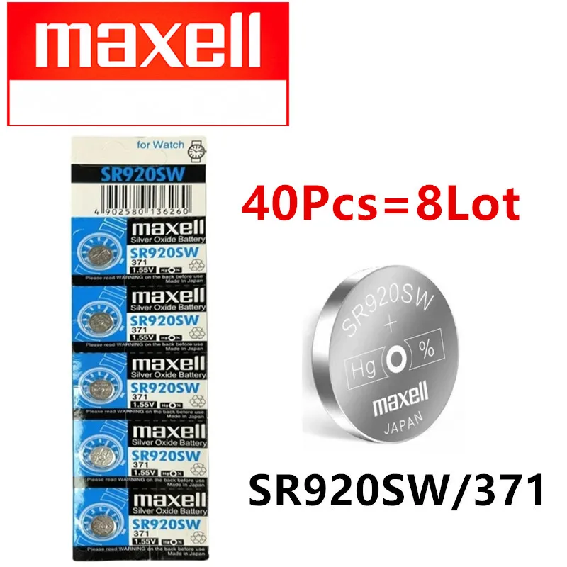 40pcs Original 1.55V Coin Battery AG6 371 SR920SW LR920 SR927 171 370 L921 LR69 SR920 Button Batteries for Watch Toy