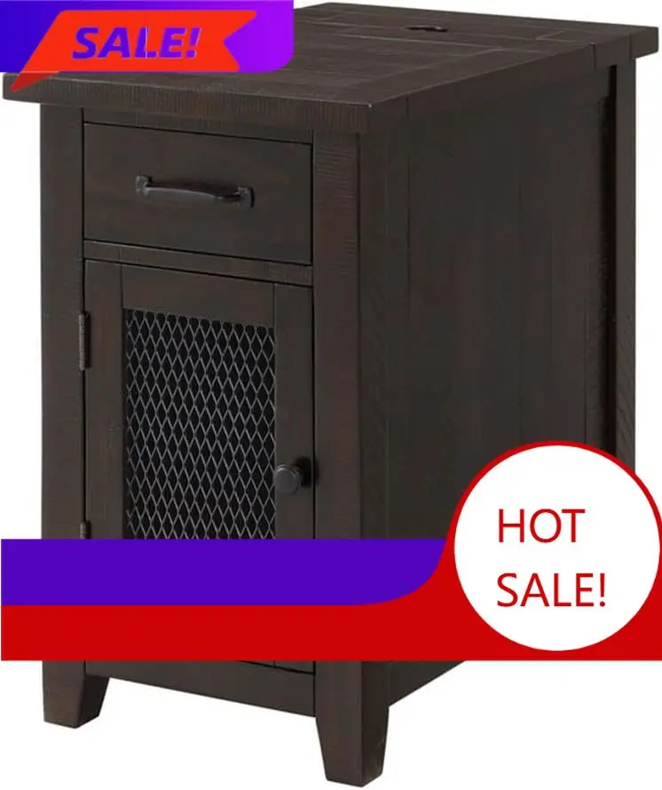 

Деревенский приставной столик, цвет эспрессо