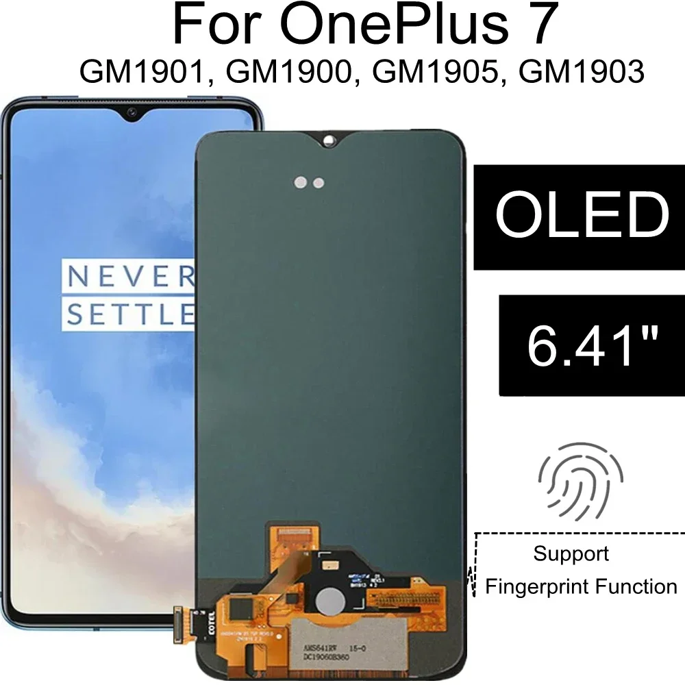 For Oneplus 7 GM1901 GM1900 GM1905 GM1903 OLED LCD Display Touch Screen Digitizer Assembly Replacement