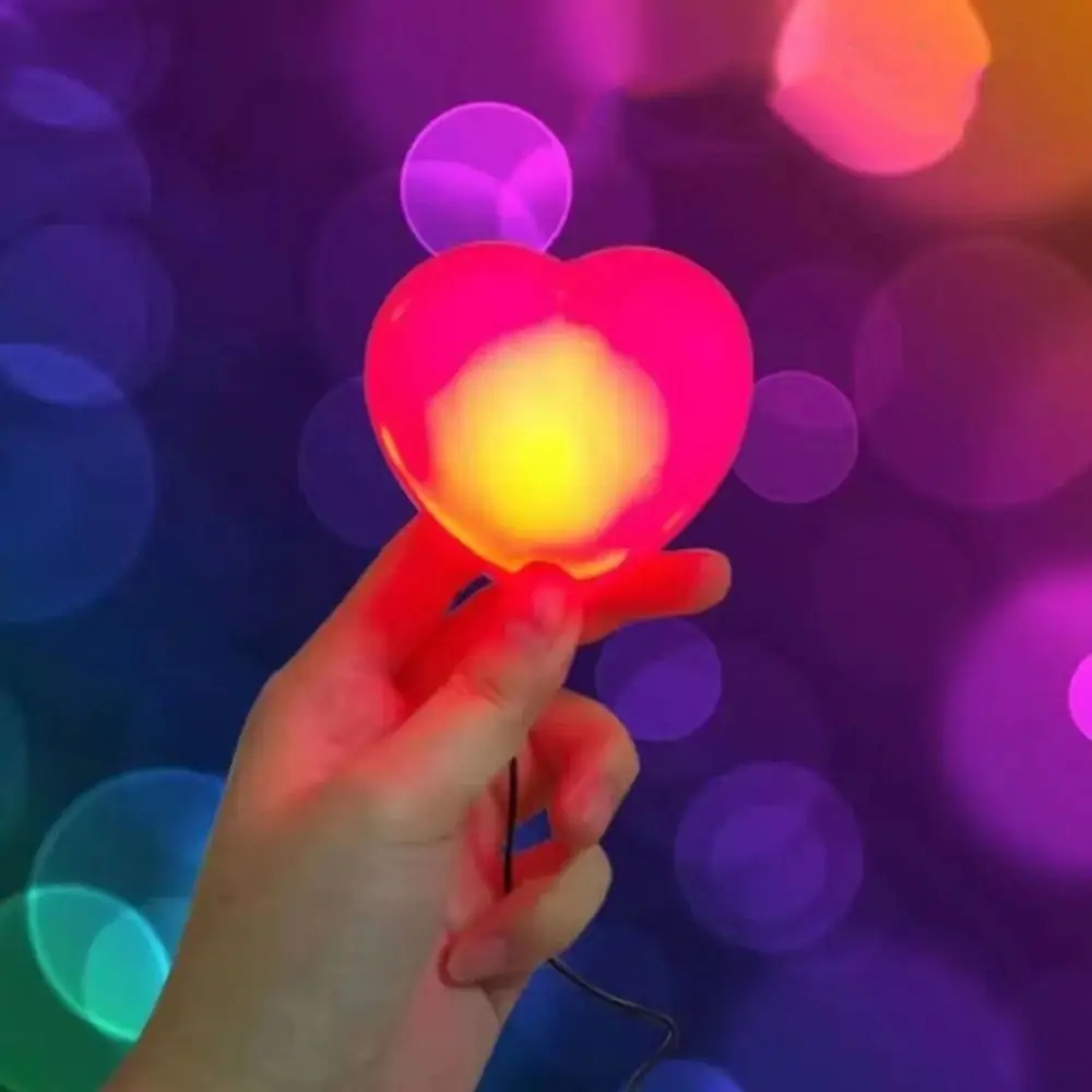 

Lovely Heart Light Novelty Creative Magic Tricks Appearing Lighting Portable Funny LED Night Light Gimmick Props