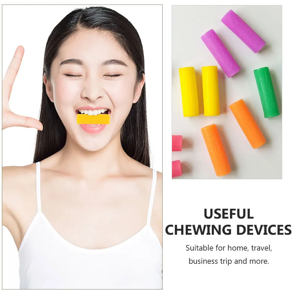 

8Pcs Orthodontics Jaw Teethers Silicone Jaw Exercisers Safe Non Deformable Chewing Devices for Braces Face Lifting Biting