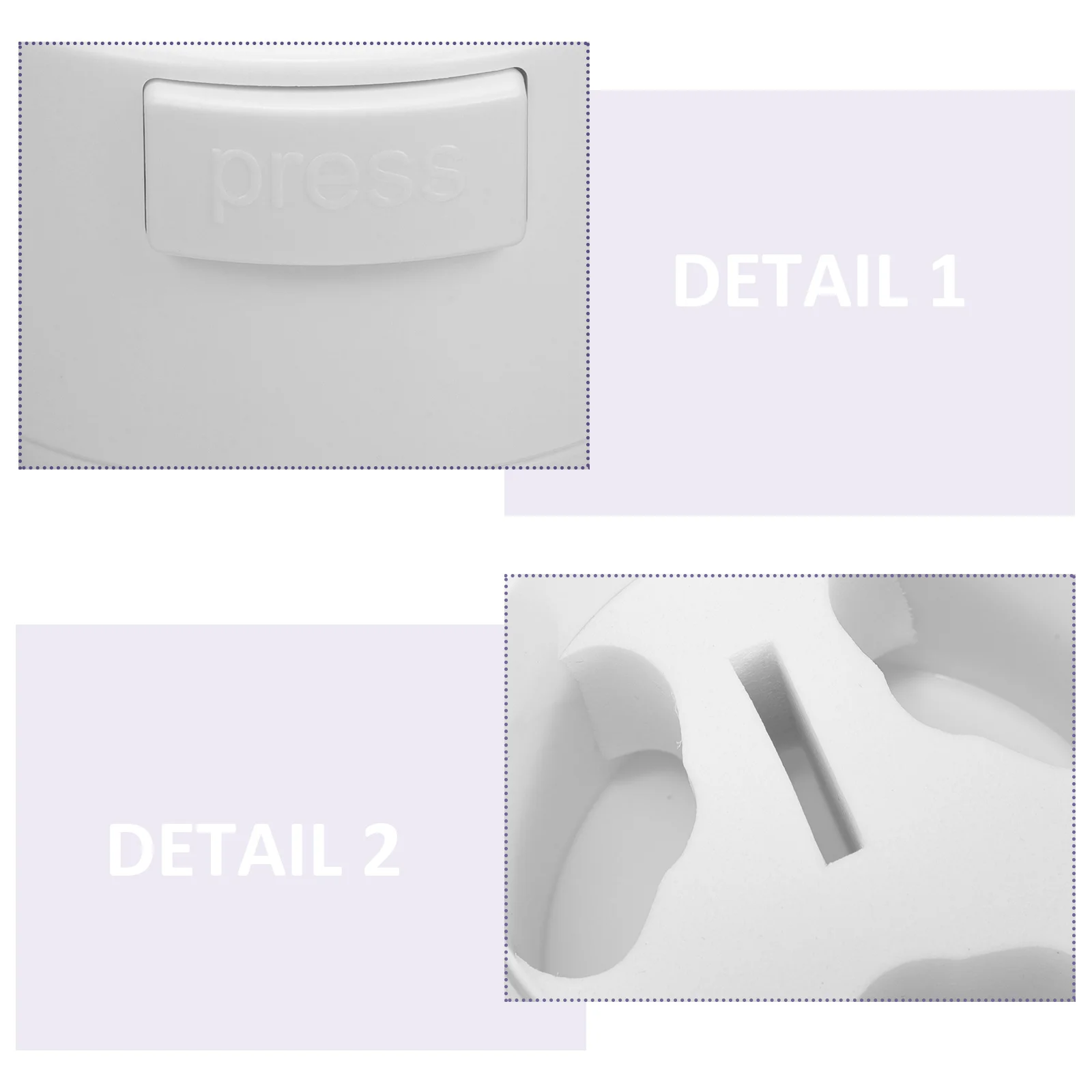 

Eyelash Glue Storage Container White Plastic Large Capacity Leak Proof Sealed Buckles Protect Adhesive Prolong Glue Life Beauty