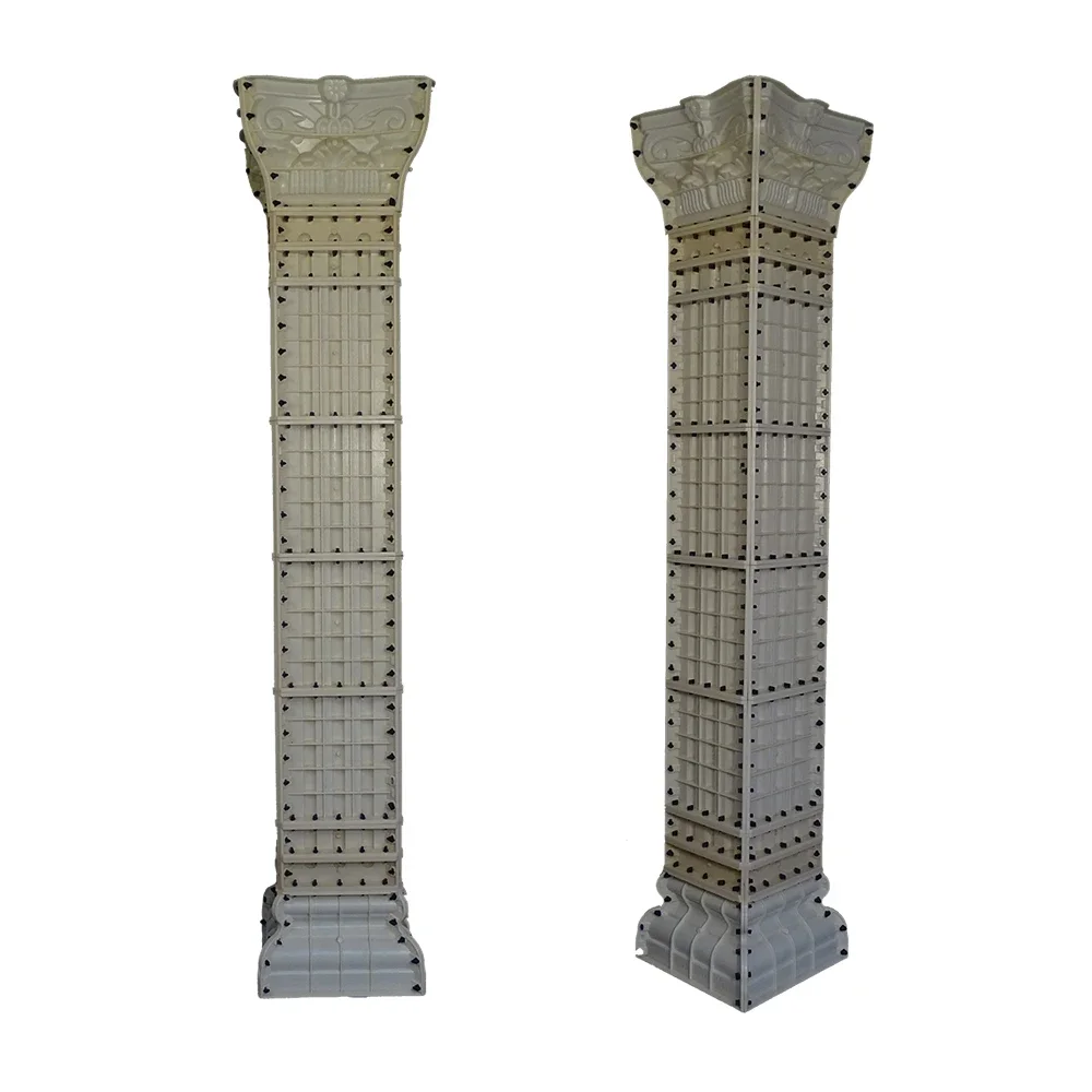 

30cm/11.8in Square Post ABS Plastic Durable Concrete Pedestal Post Mould Roman Post Mould