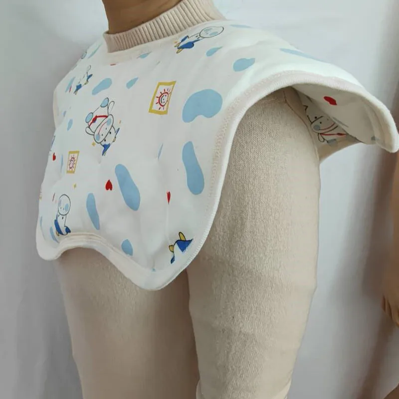 سميكة القطن الخالص ABDL الكبار لطيف الكرتون نمط مريلة سميكة البتلة المستديرة كوس DDLG لينة تغذية المرايل منشفة لعاب الأطفال ملابس التجشؤ