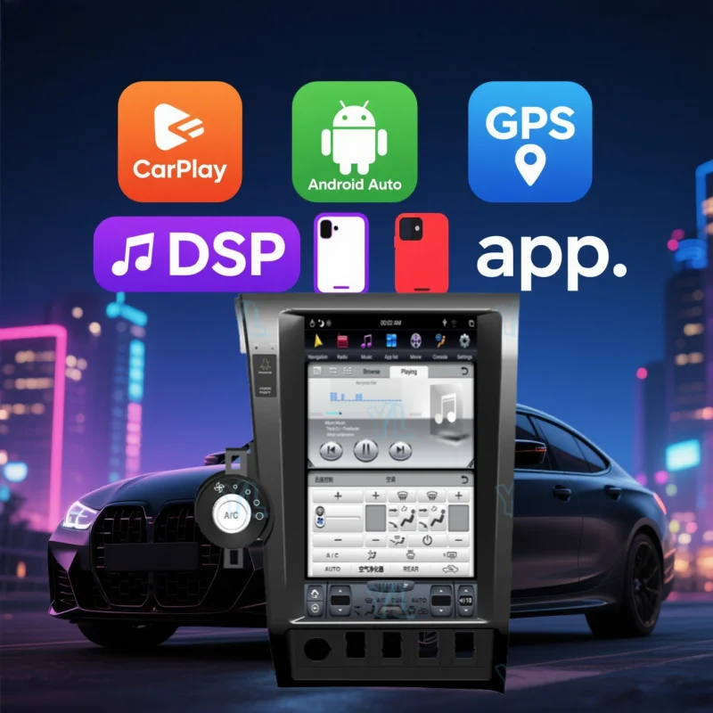 

Car Radio Screen Android 13 Auto For Toyota Tundra Sequoia 2007~ 2014 GPS Navigation Audio Stereo Receiver Head Unit Bluetooth