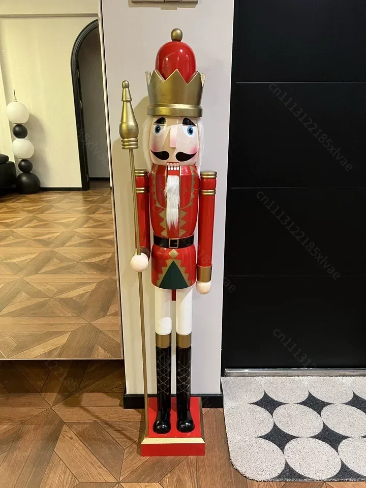 Cafe Decorative Ornament 120cm Nutcracker Puppet Soldier Ornament, Nordic Home, Hotel