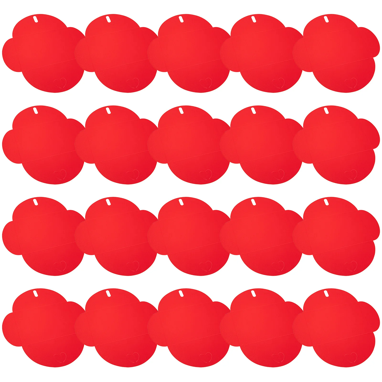 

20pcs Red Heart Pearlized Paper Envelopes For Wedding Party Invitation Greeting Cards Letter Packing Stationery Decor