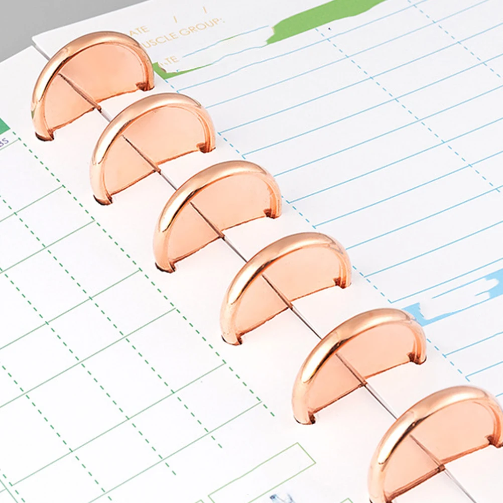 

20Pcs Loose Leaf Binder Rings ABS Book Binding Discs for DIY Planners Notebook Fix Discs Organizer Supplies