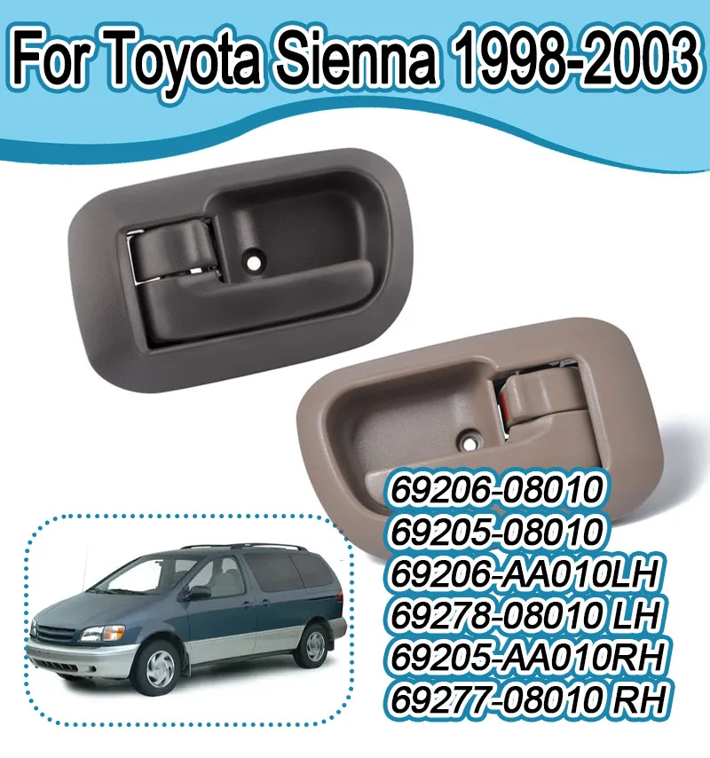 

For Toyota Sienna 1998 1999 2000 2001 2002 2003 Car Exterior Door Handle 69278-08010 69277-08010 69206-08010 69205-08010
