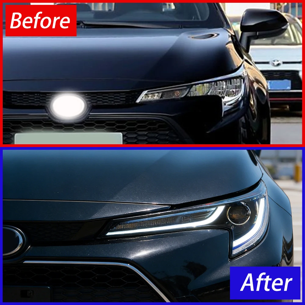 Car Lights For Toyota Levin Headlights Assembly 2019-2023 Upgrade High Quality LED Projector Lens Car Tools Accessories