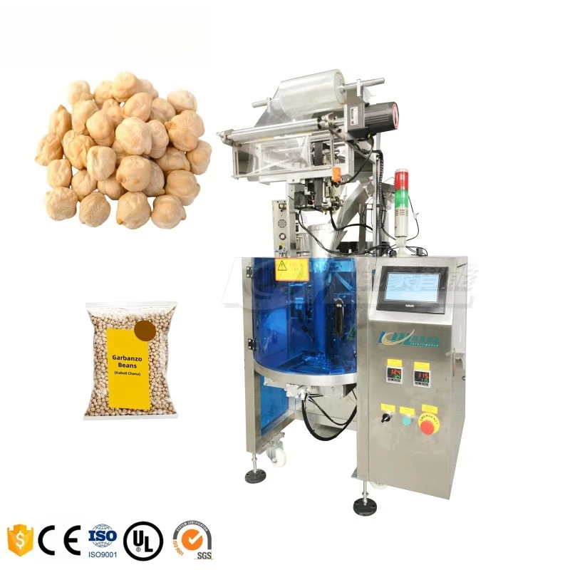 

Fully Automatic High Precision Volumetric Cup Back Seal Lentils Chickpea Bean Packaging Machine