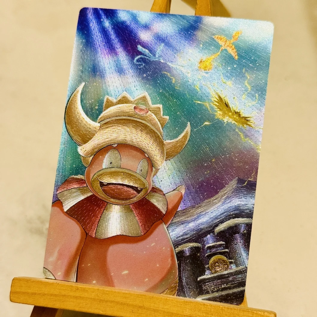 9 Pz/set Ptcg Hoothoot Noctowl Teddiursa Texture Flash Card Gioco Classico Anime Collezione di Carta Regalo Giocattolo