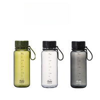 550ml Japanese-style Minimalist Travel Cup Resin Lightweight Outdoor Sports Water Cups Sealed and Leak-proof Hiking Accessories