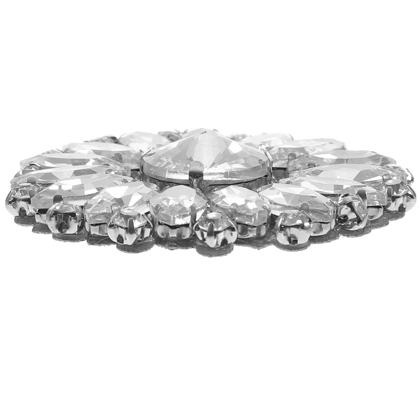 

Rhinestones Decorative Patches Hot Glue Cloth Sticker Clothes Coat Bag Applique DIY Flower Iron Lightweight Stylish Exquisite