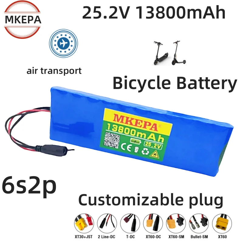 6S2P 25.2V 13800mAh Lithium-ion Rechargeable Battery Pack, Suitable for Power Supply of Electric Toys, Electronic Products etc