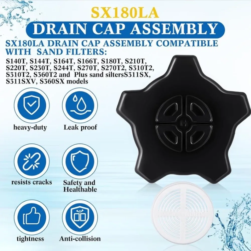 Sand Filter Compatible Kit Containing ECX270861 Pressure Gauge SX180LA Drain Cap SX180HG Drain Cap SPX1700FG Pipe