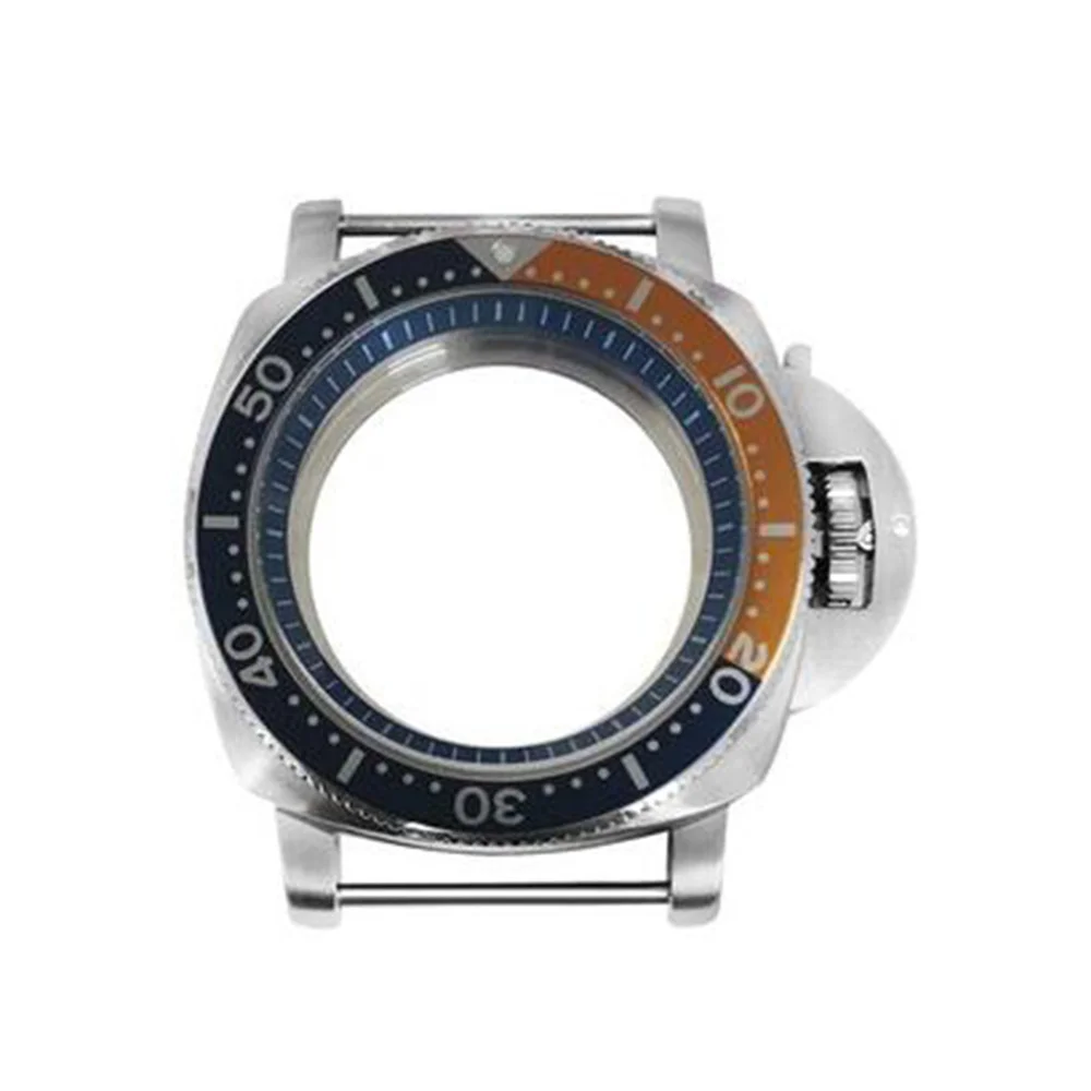 42มม.316L เปลือกสแตนเลส + Dual Bezel + สีน้ำเงินเข้มด้านในแหวนสำหรับญี่ปุ่น NH35/NH36/4R/7S การเคลื่อนไหวอุปกรณ์เสริม