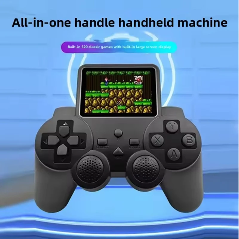 Consola de videojuegos S10 con 520 juegos integrados, reproductor de juegos portátil retro, reproductor de vídeo portátil con salida AV de 2,4 pulgadas