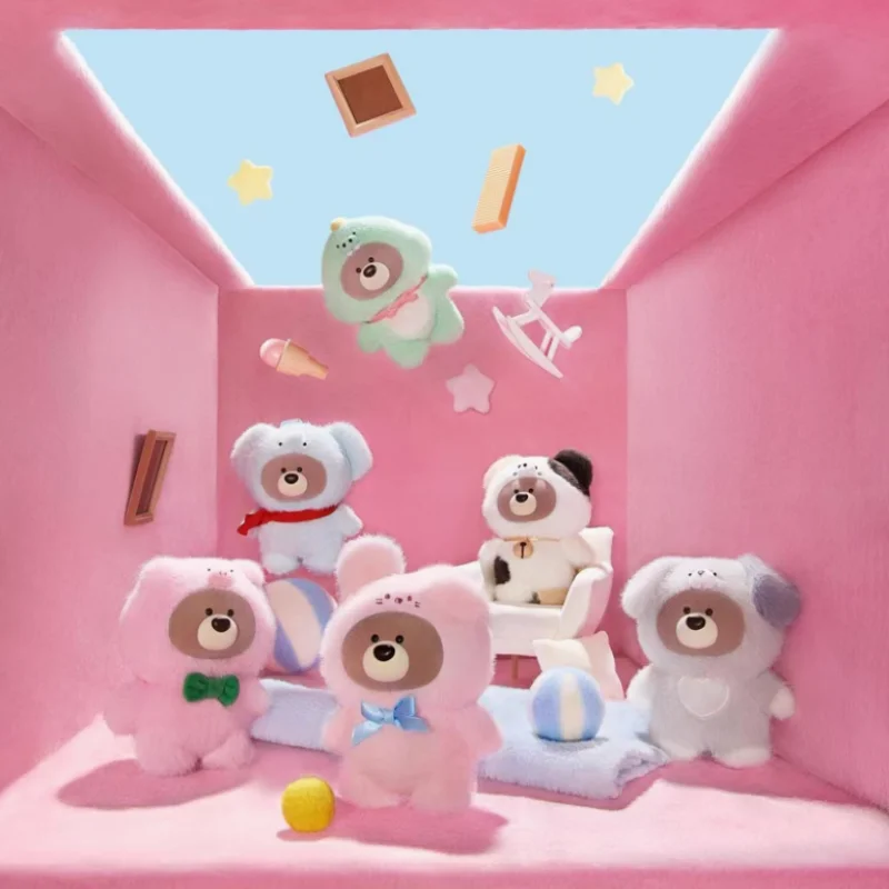

2025 New Original Gift Bear And Friends Animal Cross-Dress Series Blind Box Kawaii Mini Doll Trendy Toys Pendant Decoration Gift