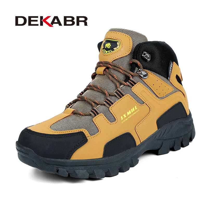 DEKABR Fashion Retro Men Boots Boots Outdoor Hiking Boots Spring Men\'s Work Shoes Special Force Desert Ankle Boots