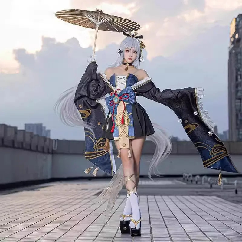 شخصيات كرتونية جينشين كاميساتو أياكا السادس غامضة تأثيري شعر مستعار كامل الكبار أزياء تنكرية مثير الكبار