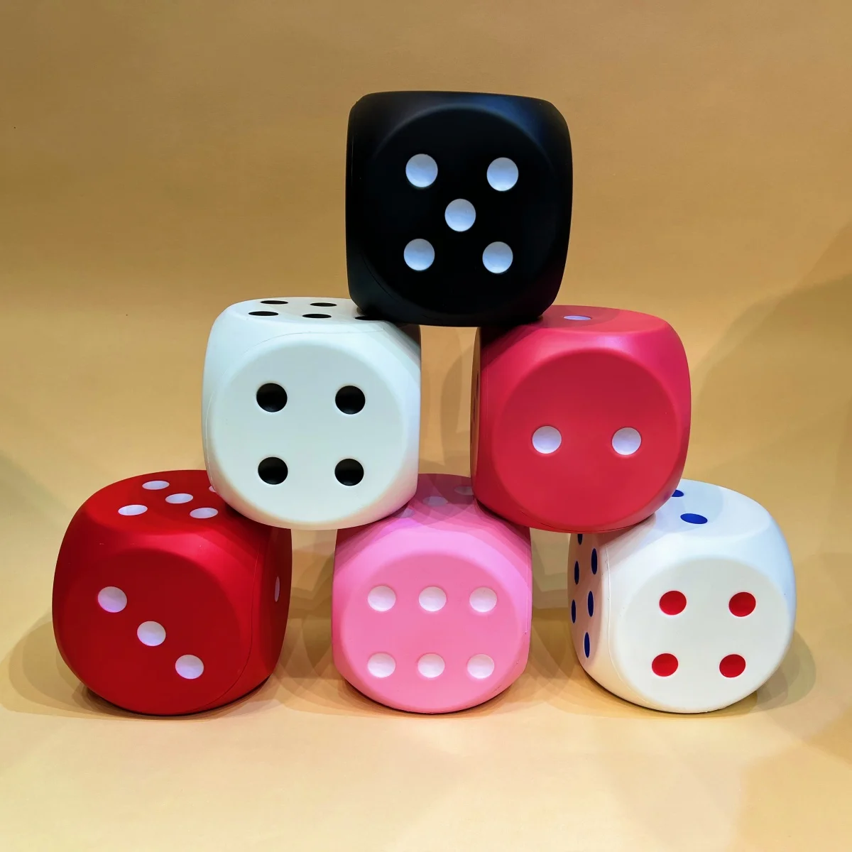 High-quality Giant PU Dice, 6-sided, Suitable for Tabletop Games and Home Decoration, Ideal Gifts for Birthdays, Christmas, 1Pc