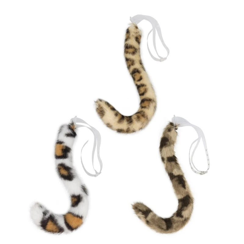 Faux Furs Foxes Tail Animal Tail Leopard Tail Japanese Anime-Halloween Cosplay Party Costume Accessories Adult Teen