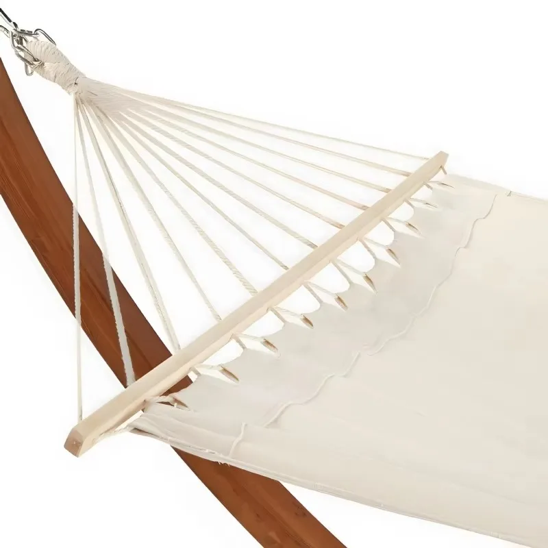 China Factory Quality Garden Hammock Wood Stand Waterproof ARM Rest Outdoor Furniture Big Size Living Living Room Gym Camping