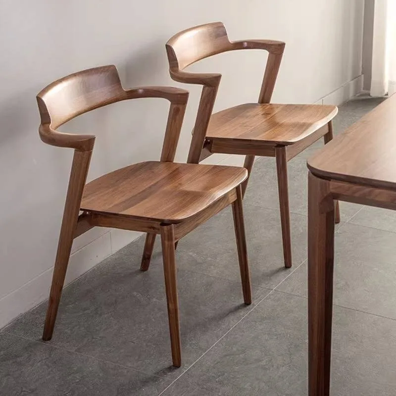 Stylish Italian Dining Chairs Armrest Nordic Elegant Luxury Office Dining Chairs Living Room Japandi Sillas Comedor Furniture