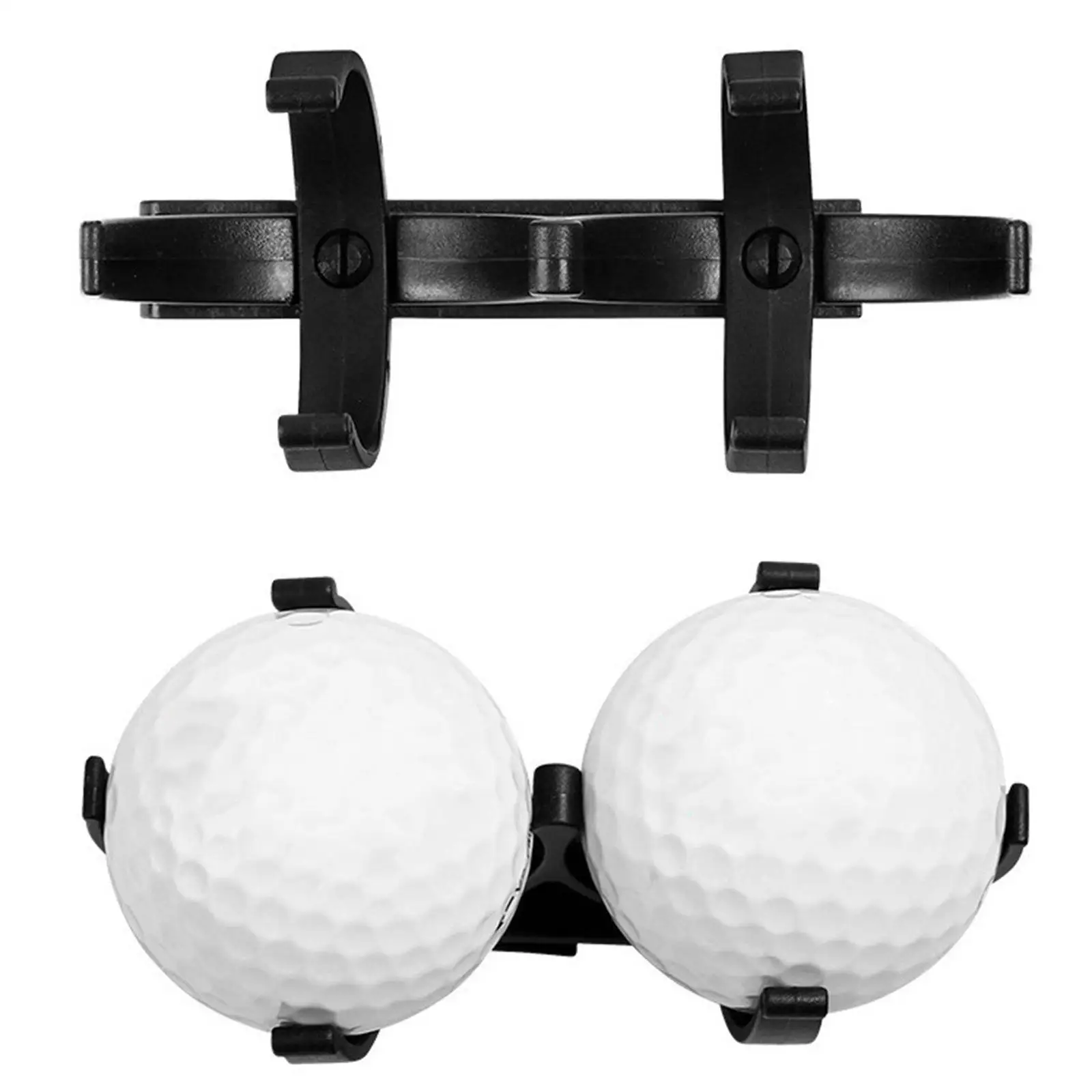 

Golf Ball Holder Clip Holds 2 Golf Balls Lightweight Golf Accessories for Waist Band Golf Ball Holder Organizer for Golf Cart