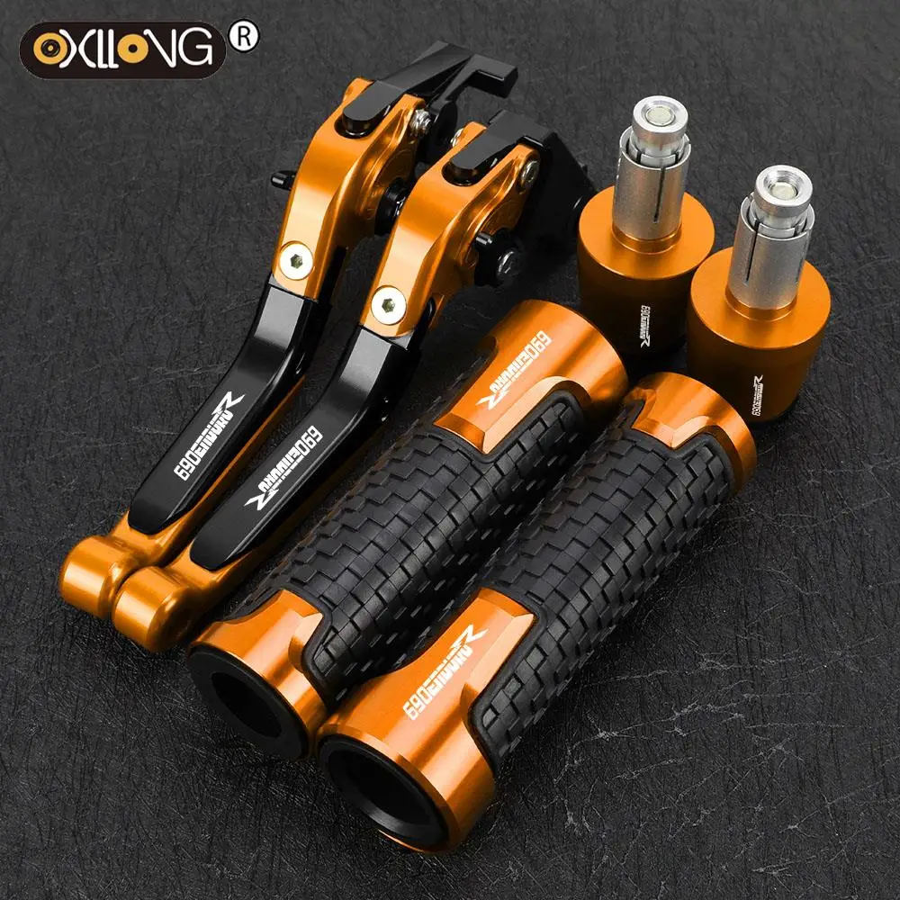 

For 690EnduRoR 690 EnduRoR 2014 2015 2016 2017 Motorcycle Adjustable Brake Clutch Levers Handlebar grips ends Motor Accessries