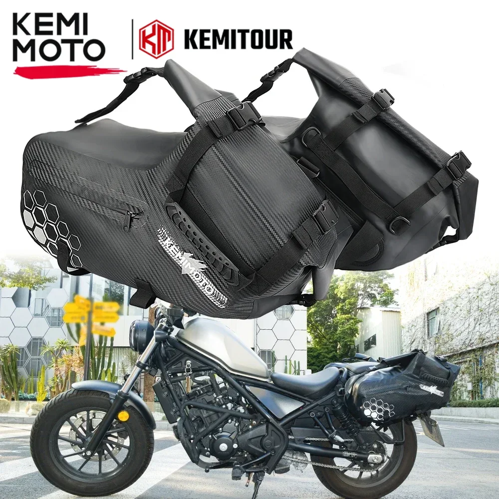 

Motorcycle Saddle Bags Waterproof Travel Side Bag for Honda CRF300L for Kawasaki Versys 650 for Suzuki V-Strom 1050 XT Dirt Bike