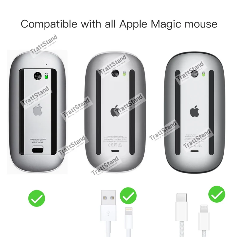 Funda protectora de cuero PU para Apple Magic Mouse 1, 2, 3, bolsa de almacenamiento para ratones