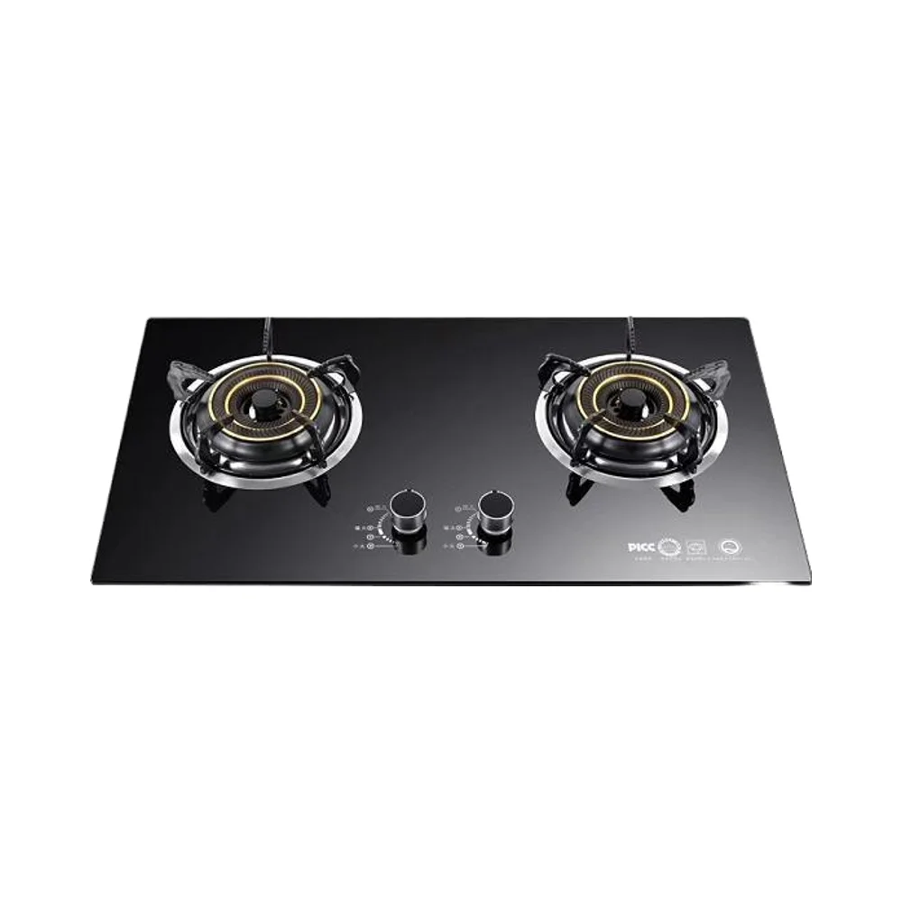 

Factory Price Double Burner Glass Built-In Table Top Smart Gas Stove for Kitchen