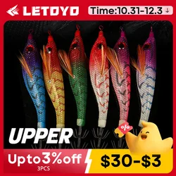 LETOYO UPPER Floating squid bait Luminous squid Jig Fishing Lure Artificial bait For Webfoot Octopus Cuttlefish sea fishing lure