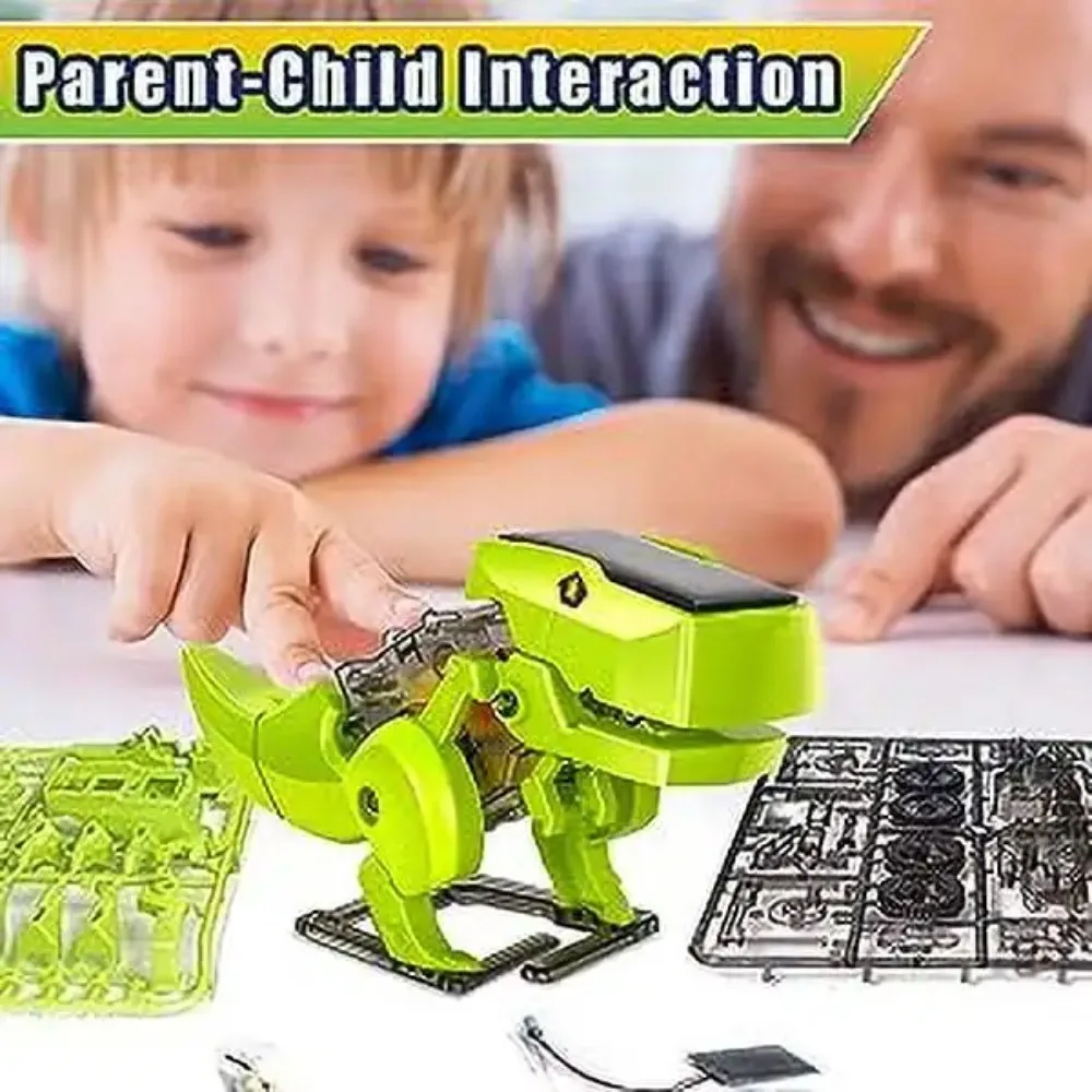 Kit de robô solar 3 em 1, brinquedos de dinossauro robô, projetos STEM para crianças, jogos de construção brinquedos de robô para 8 9 10 11 12 anos meninos meninas