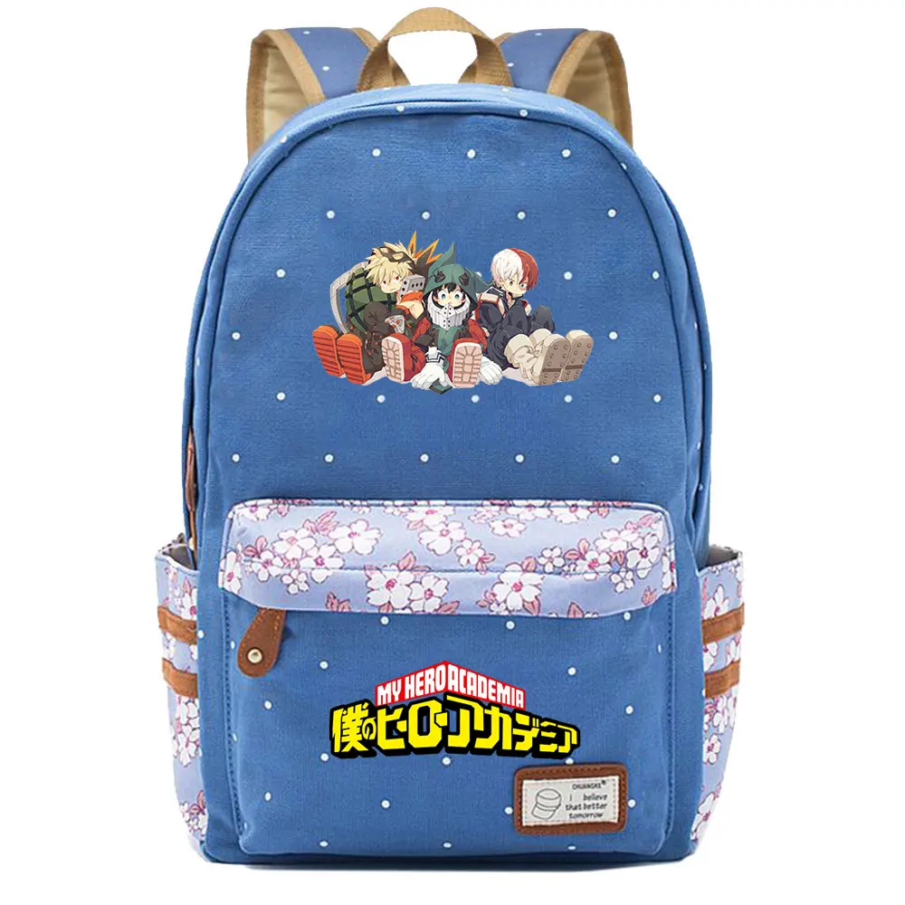 Teenagers Student Mochila Anime My Hero Academia Girl Back To School Book Bags Women Bagpack Canvas Laptop Travel Backpack