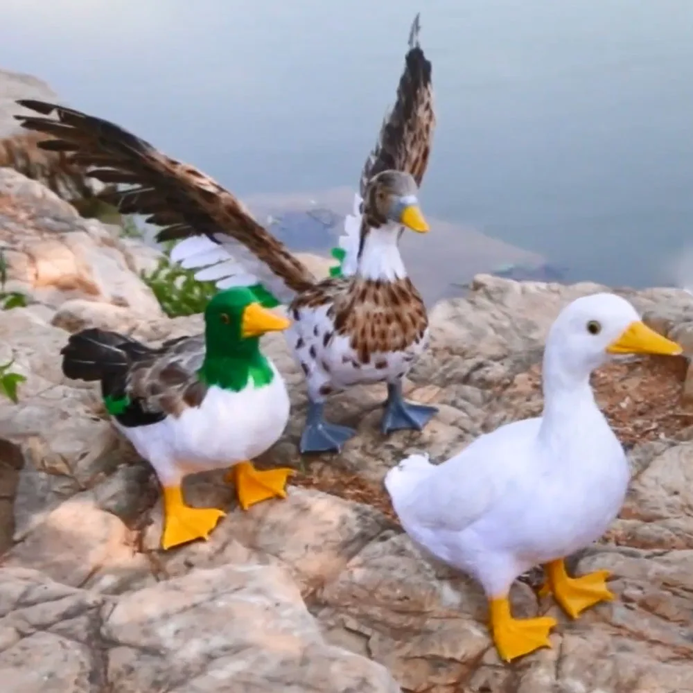 

farm animals photography props Outdoor Garden store shop restaurant hotel decoration animal figurines simulation duck model