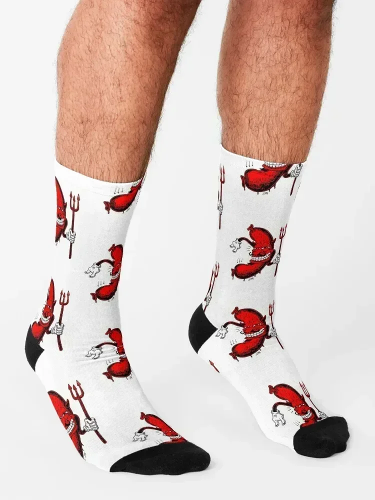 جوارب SAUCY SAUSAGE هدية مضحكة لتسلق الثلج جوارب الهالوين للسيدات والرجال #3