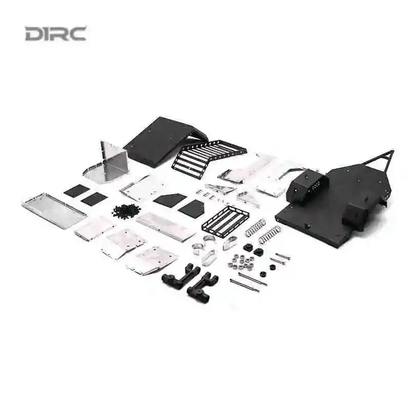 D1rc Simulation Camping anhänger rv Anhänger Metall kletter wagen anhänger unabhängiges Aufhängung zubehör
