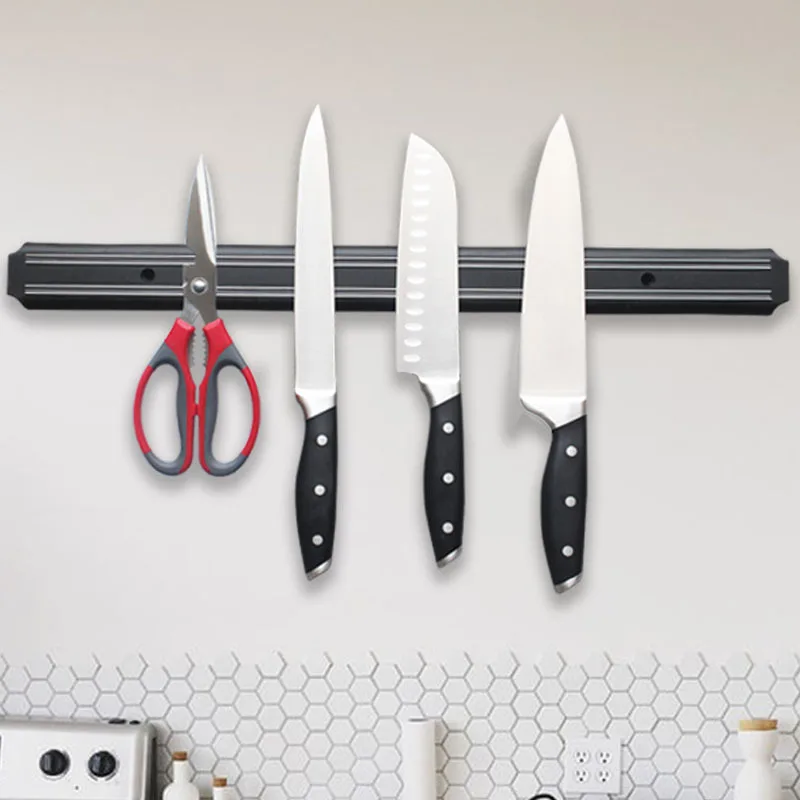 Kitchen Wall-mounted Magnetic Knife Holder Tool Storage Rack Stainless Steel Tool Magnetic Absorption Storage Rack Knife Holder