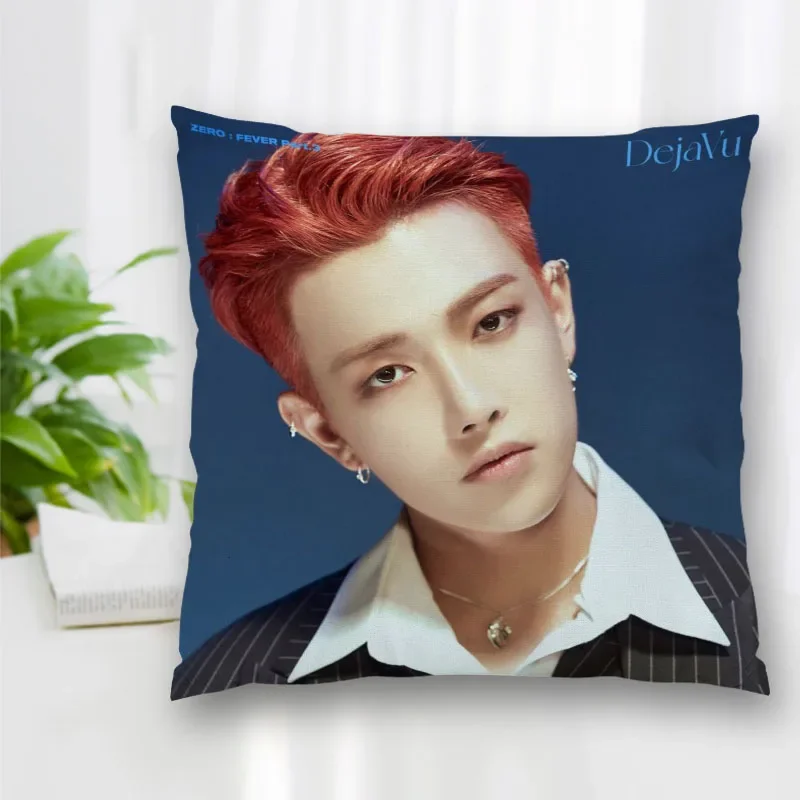 

Hot Sale Custom Decorative Pillowcase Hongjoong Ateez Square Zippered Pillow Cover Best Nice Gift 20X20cm 35X35cm 40x40cm