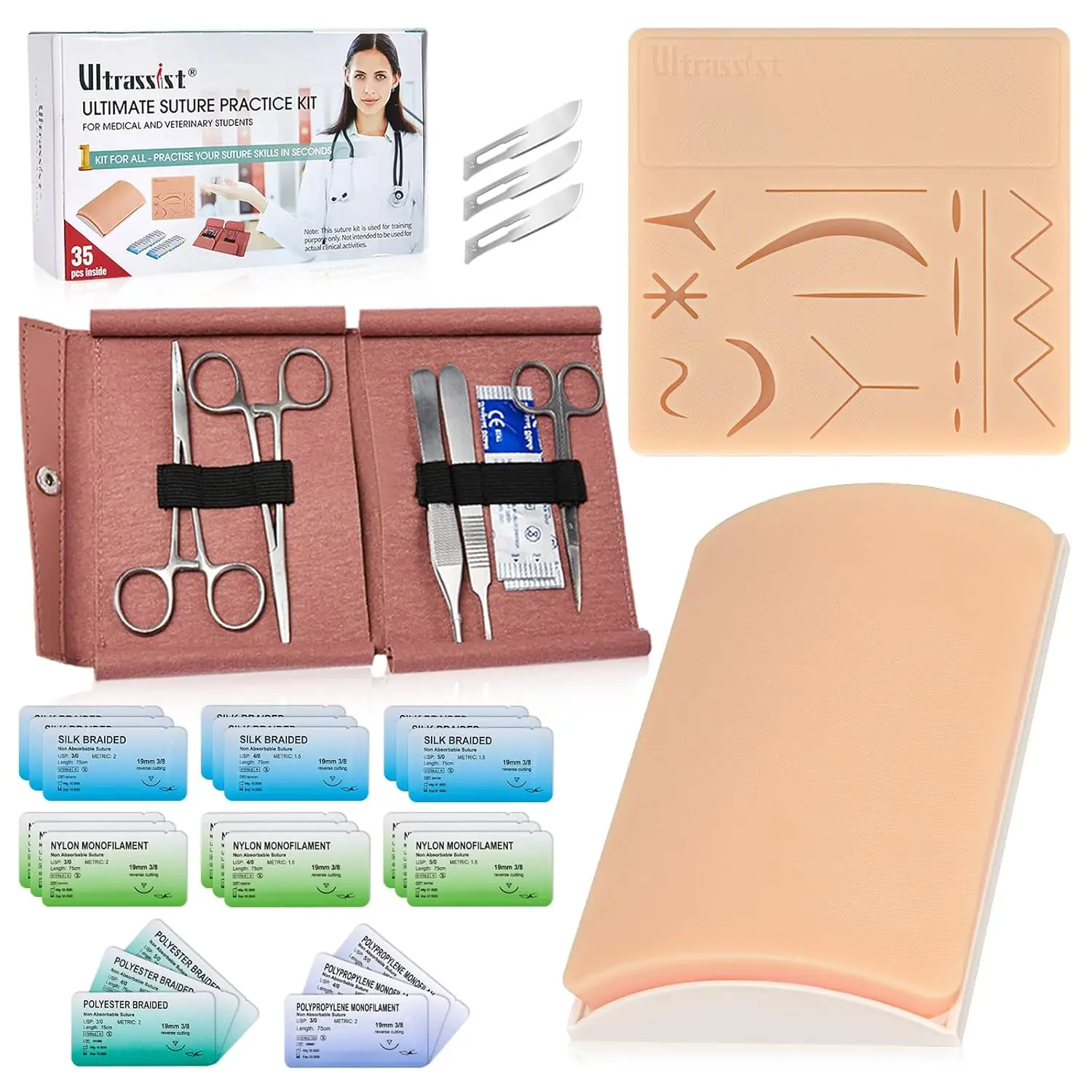 kit-completo-de-practica-de-sutura-ultrassist-almohadilla-de-piel-para-heridas-simuladas-almohadilla-para-incisiones-y-nudos-enterrados-para-estudiantes-de-enfermeria-y-veterinaria