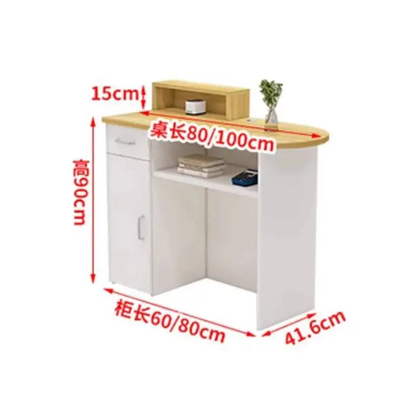 

Reception Front Beauty Desk Counter Salon Modern Simple Reception Desk Small Shop Escritorios De Computadora Office Furniture