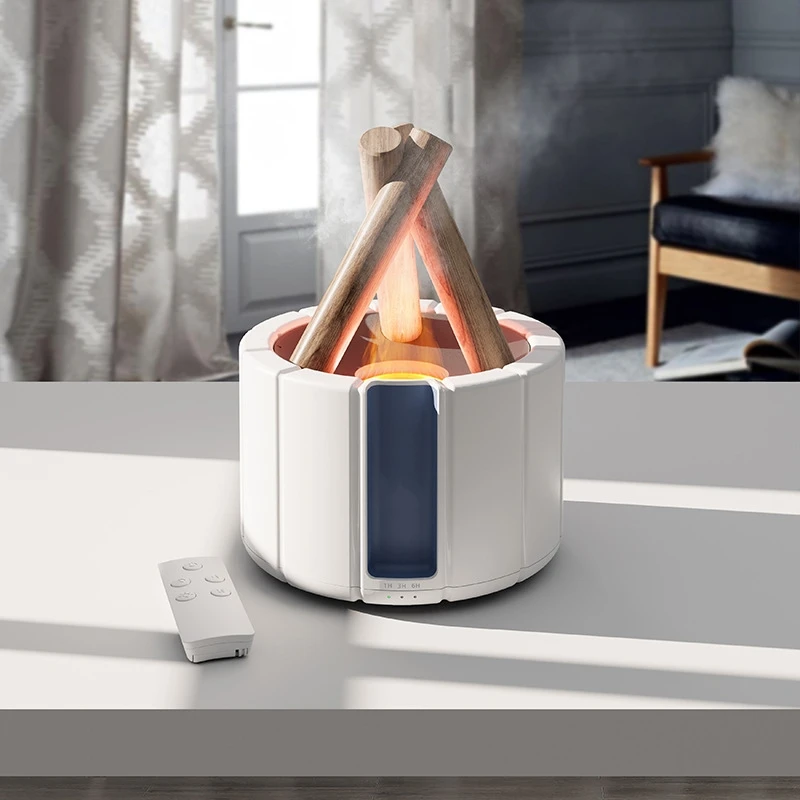 Bonfire Aroma therapie ätherisches Öl Diffusor Fernbedienung USB Ultraschall Luftbe feuchter mit Flammen lampe Home Aroma Diffusor