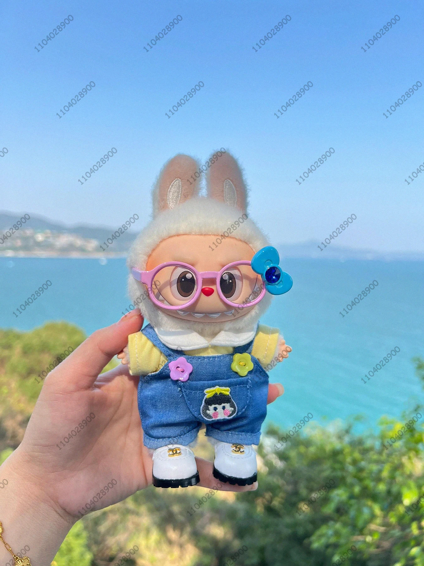 

Labubu The Monsters Одежда для куклы Платье Комбинезон Футболка Джинсы Аксессуары Оригинальная копия виниловой куклы Фигурка Сумка Очарование