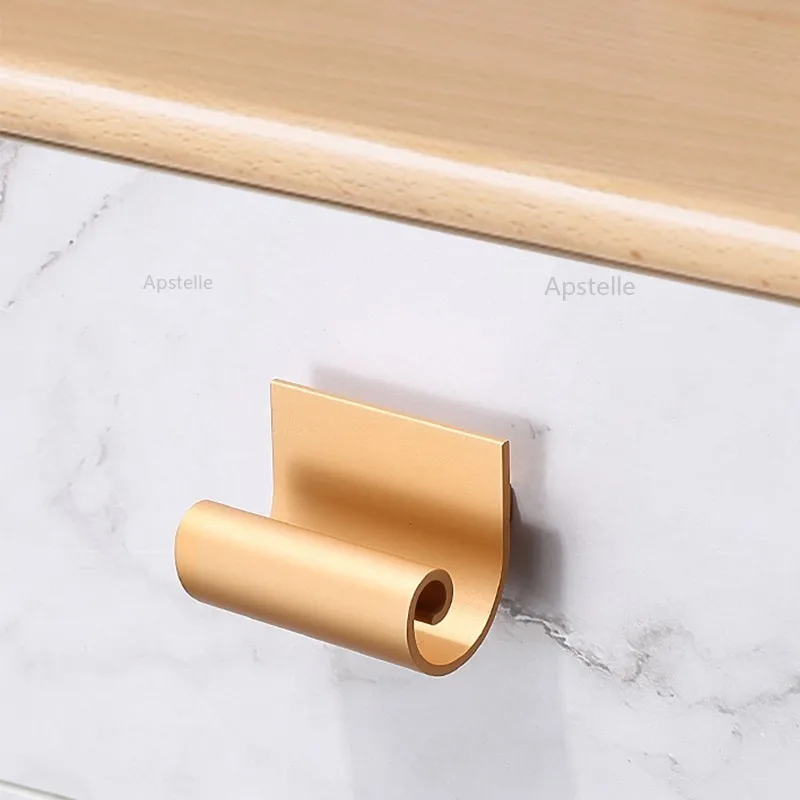 Modern Cabinet Handle Zinc Alloy Drawer Pulls Hardware Extended Wardrobe Door Handle Minimalist Wardrobe Gold Gray Door Handle