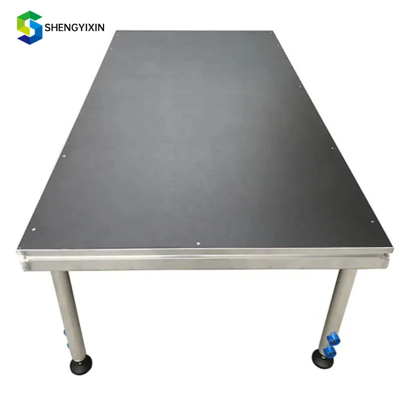 Hot Selling Factory Aluminum Stage Platform Outdoor Four Legs Modular Design Pallet 300kg Load Capacity for Concert Events