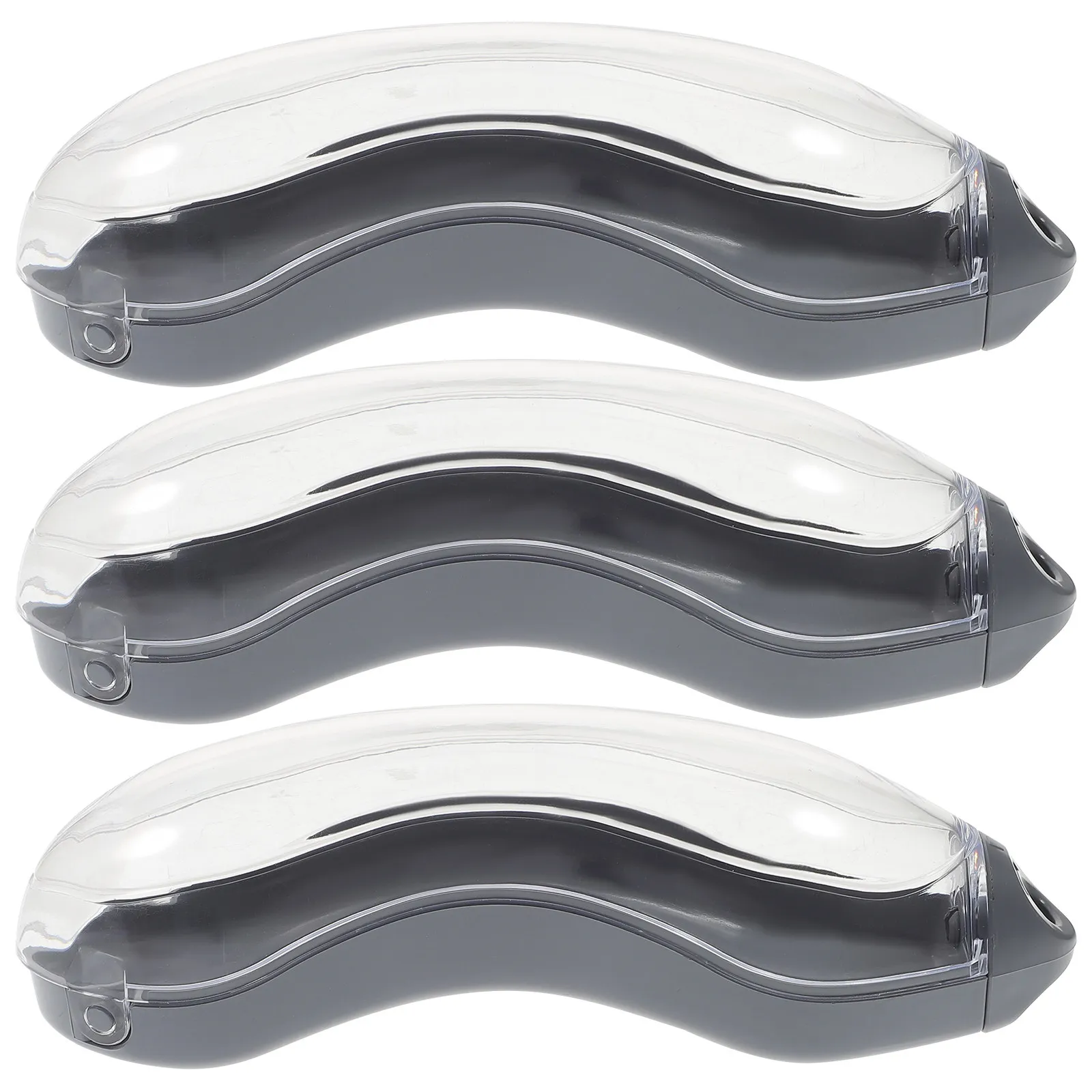 

Набор из 3 пластиковых футляров для плавательных очков: портативные, легкие, защитные чехлы для очков для плавания