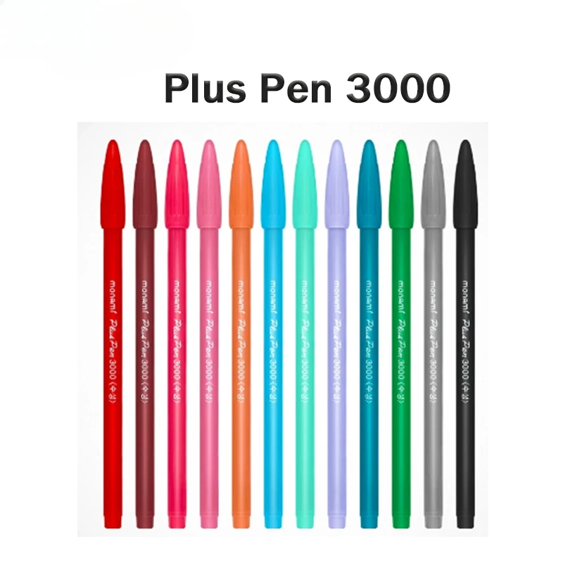 Plus Pen 3000 Water-based Gel Pens Hand Account Hook Line Pens Fiber Gel Pen Writing/Graffiti/Notes Canetas Stationery